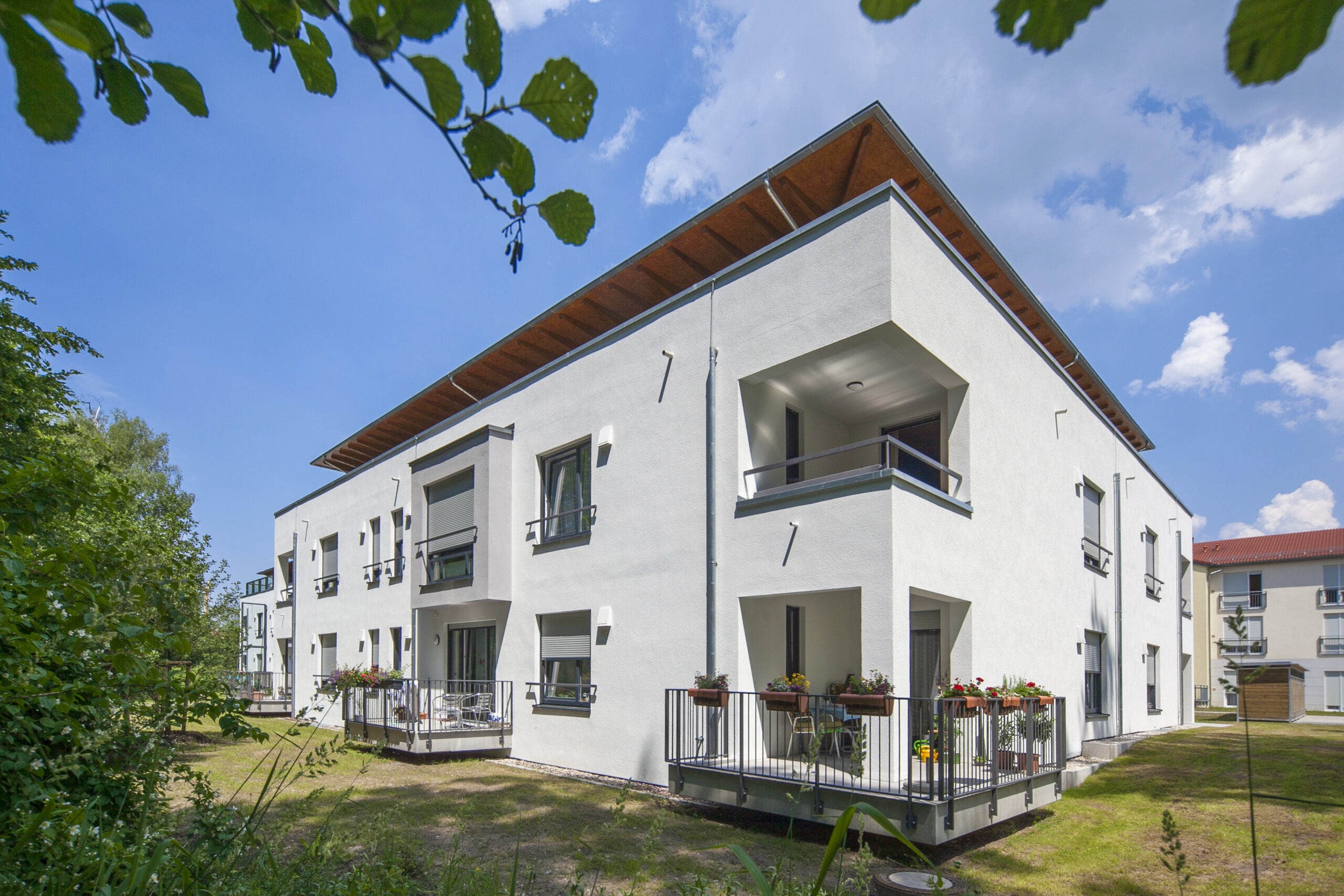 Dorfstadel Kruppach Muehlhausen aussen Nachts Anbau mit Ofen