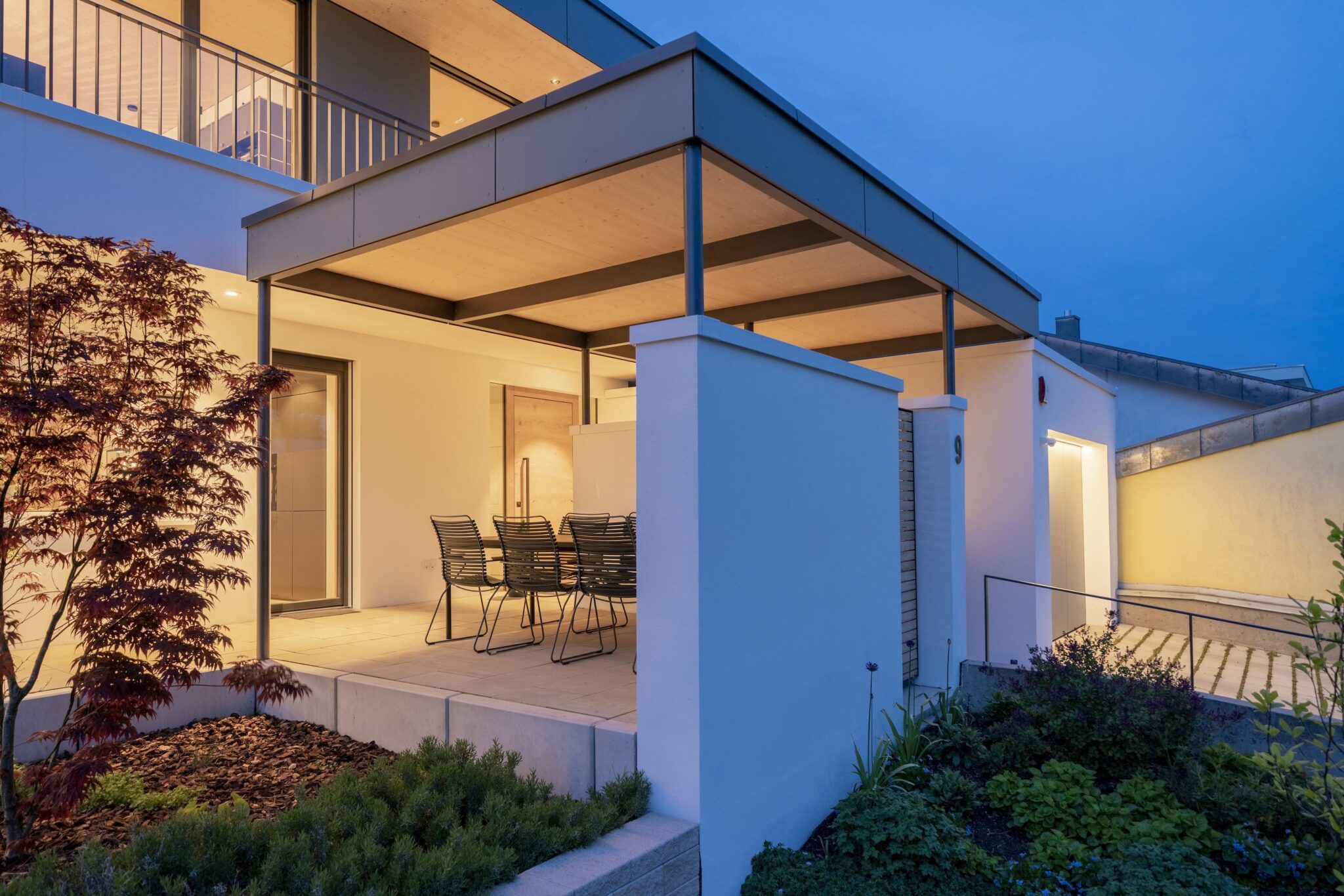 Dorfstadel Kruppach Muehlhausen Nachts aussen Stadel gesamt